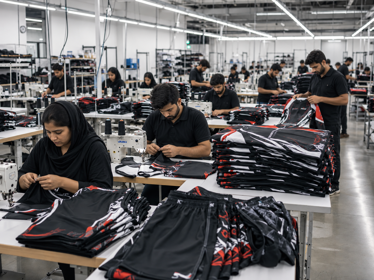 Half Sleeve Rash Guard Production